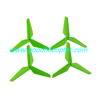 SYMA-X5S-X5SC-X5SW Quad Copter parts 3 leaves blades (green color) - Click Image to Close